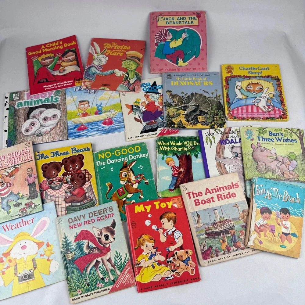 Vintage Lot of 19 Children Books Tortoise and the Hare The Three Bears